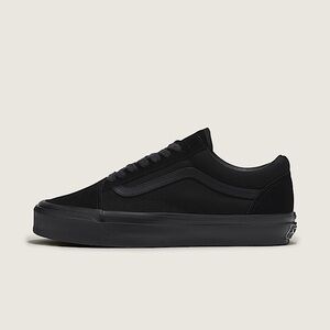 Vans All Black Old Skool Low-Top Sneakers 3.5 Boys Kids Youth NEW
